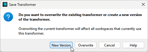 Save Transformer prompt